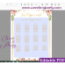 Floral seating chart template,Blush flowers seating chart,(31g)